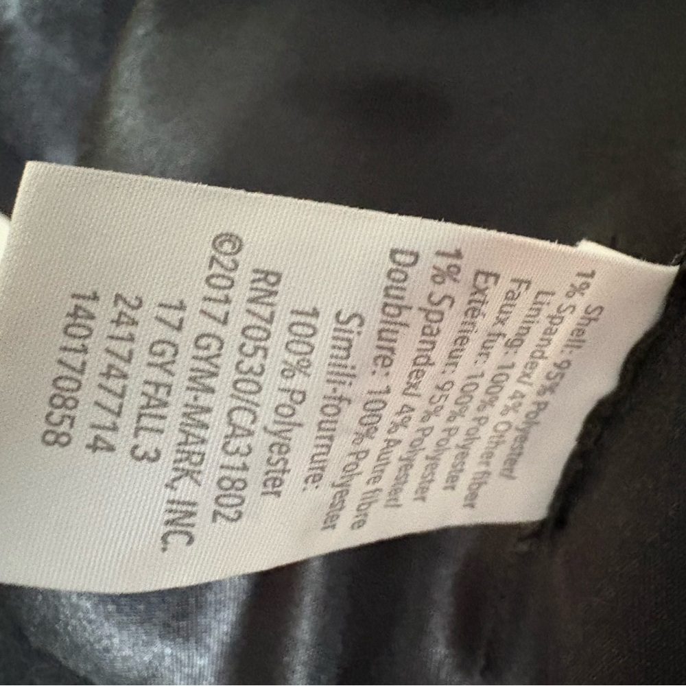 Gymboree Kids Black Coat with Faux Fur Collar - Picture 4 of 5